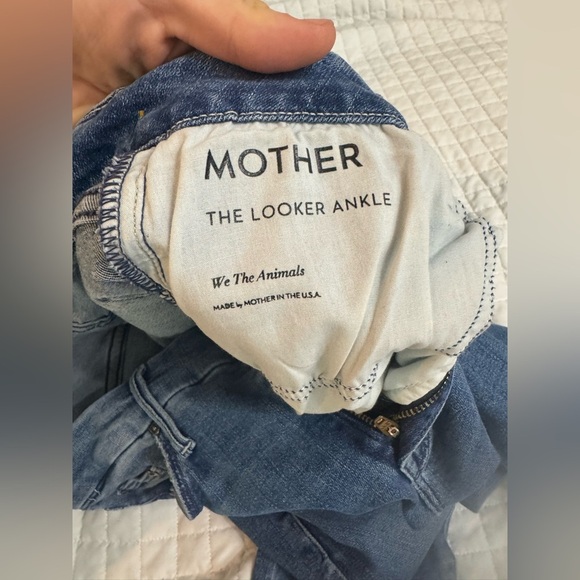 MOTHER the looker Ankle Jeans, Blue, size 25 by we the animals - Picture 3 of 8